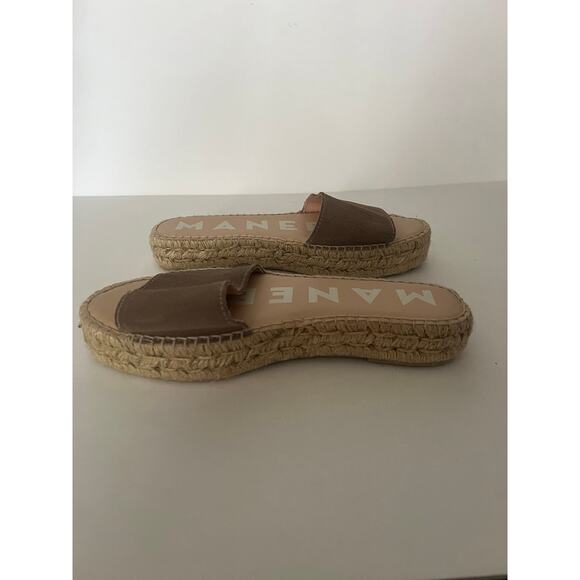 Manebi Women's Hamptons Double Sole Slides Sandal Slip-On Brown Size 40 (US 9) - Picture 7 of 13